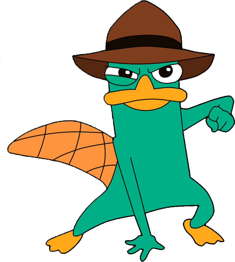 Perry The Platypus - Perry Agent P Run Clipart (819x976)
