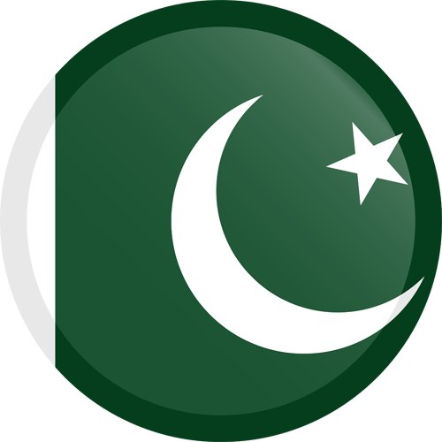 Pakistan Flag Button Round Small European Crypto Bank - Pakistan Flag Png File (500x500)