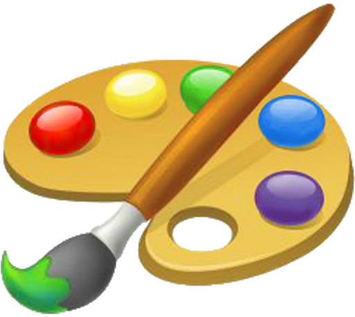 Painting Palette Art Clip Art - Paletas De Colores De Pintor (512x512)