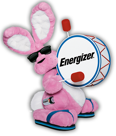 The Batteries Contain 4% Total Weight Recycled Batteries - Energizer Bunny Gif Animated (395x462)