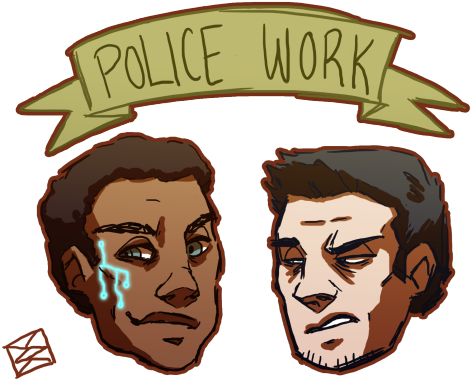 “ Police Boyfriends ” - Illustration (500x405)