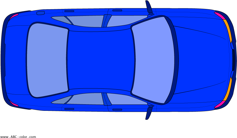 Aerial Clipart View A Car - Car Top View Clipart (822x567)