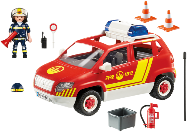 Share Me - Playmobil Fire Chief Car (700x490)