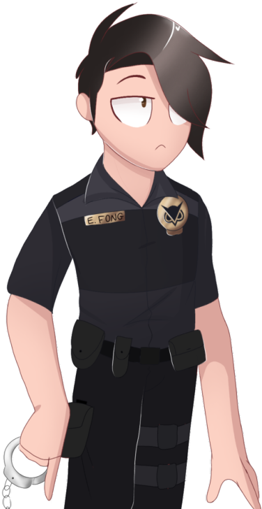 Mm Police Boi Evan - Cartoon (463x750)