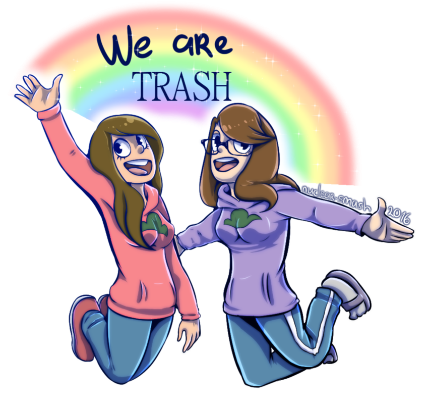 [rq] Trash Buddies By Nuclear-smash - Cartoon (959x832)