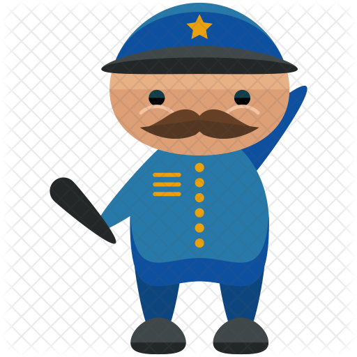 Policeman Icon - Police Officer (512x512)