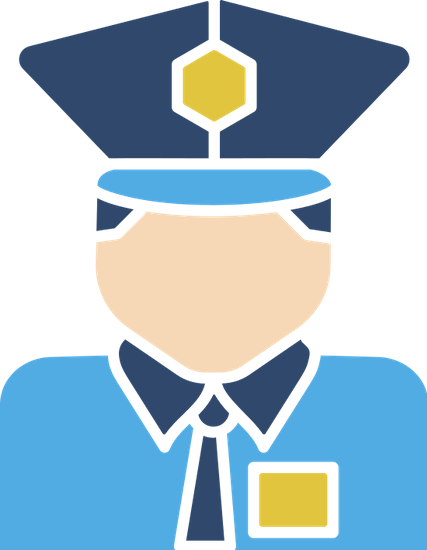 Police Man Avatar - Cartoon (427x550)