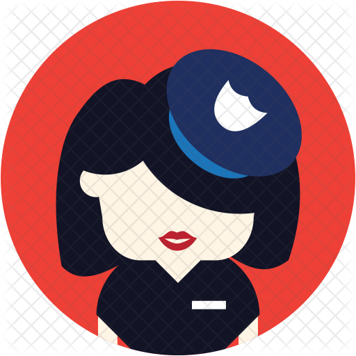 Police Woman Icon - Police Officer (512x512)