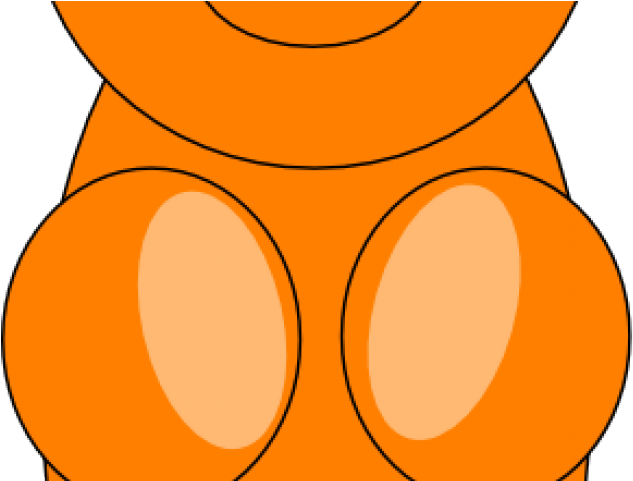 Gummy Bear Clipart Orange - Clip Art (640x480)