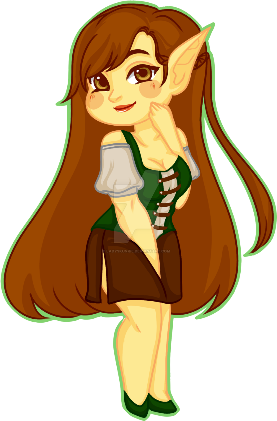 Dove By Ladyskunkie Chibi - Cartoon (1024x1571)