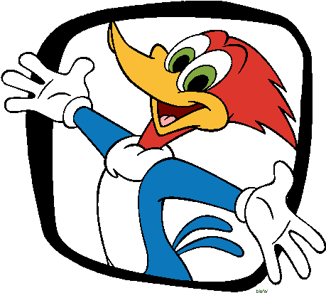 Cartoon - Woody Woodpecker Large (461x438)