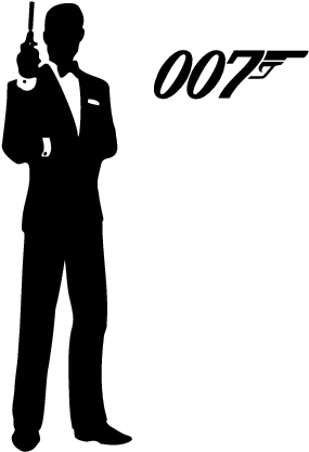 Bond Clipart - - James Bond 007 Logo (298x436)