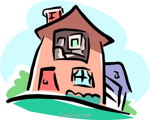 Realistic Clipart House - House (480x384)