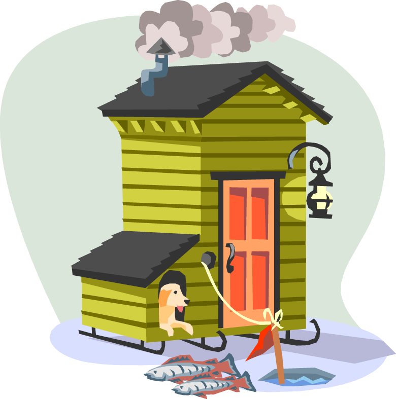 Shack Clipart Shack House - Ice Fishing House Clip Art (780x787)