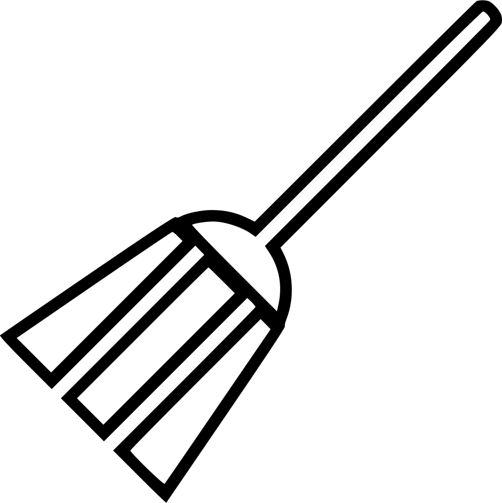 Broom Comments - Music Instruments Outline (980x982)