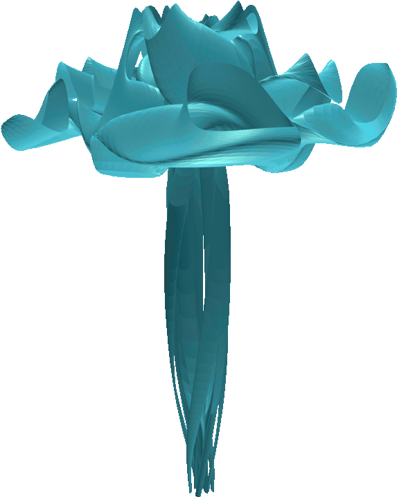 #seapunk #sea #jellyfish #rose #3d #art #graphic #gif - Transparent Gif (610x803)