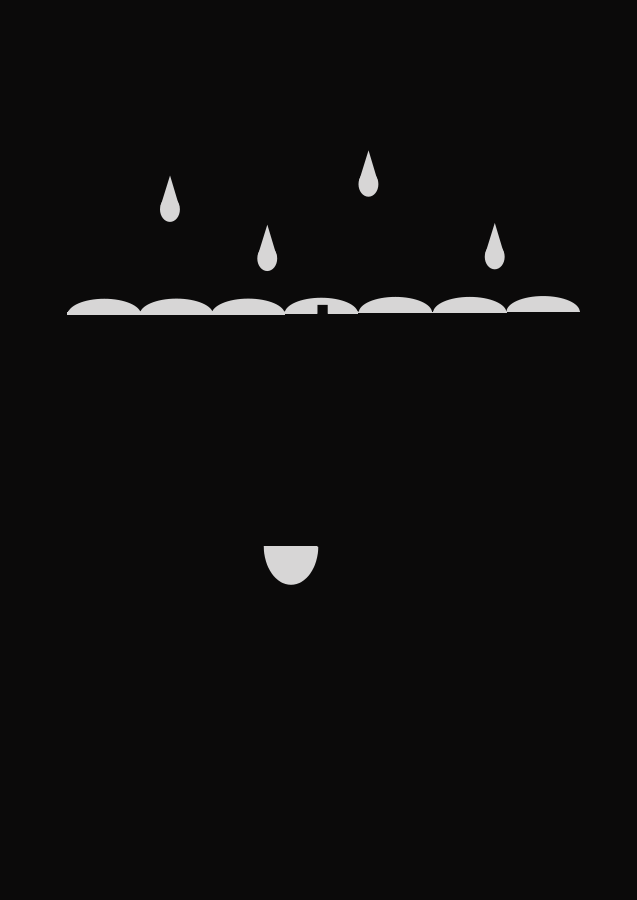 Umbrella Clipart Black And White Umbrella Clipart Transparent - Darkness (637x900)