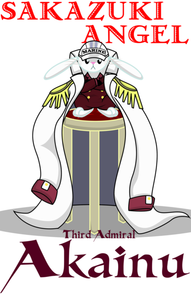 Admiral, Akainu, Angel Bunny, Artist - Admiral Pony One Piece (390x600)