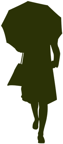 Woman Holding Umbrella 1 Transparent Png - Thrills And Chills: Trudging Through Life Als Ebook (512x512)