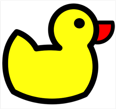 Rubber Ducky Wall Art Poster - Rubber Duck Clip Art (400x400)