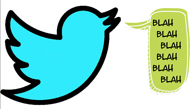 There's Not Much You Can Say In A Few Characters - Social Media Icon Twitter (700x373)