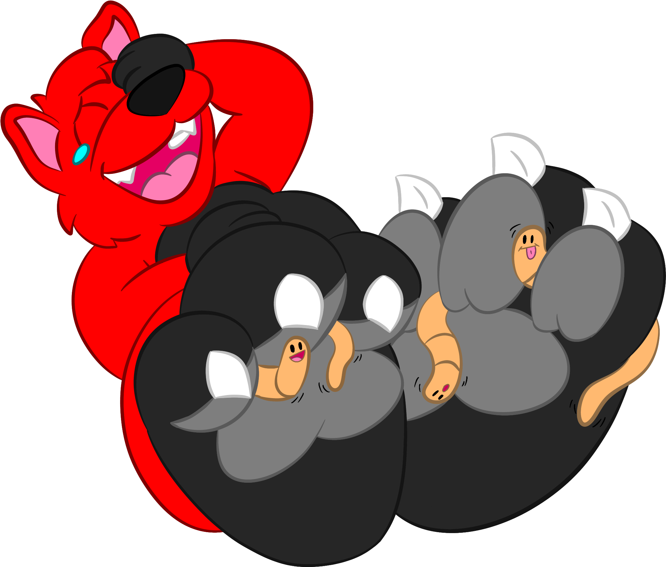 Tickled By Worms By Boutin2009 Tickled By Worms By - Worms Tickling (2275x1900)
