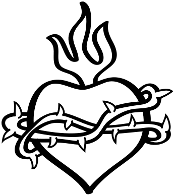 Sacredheart Clipart Sacred Heart - Greatest Is Love - Rafael Brom (347x389)