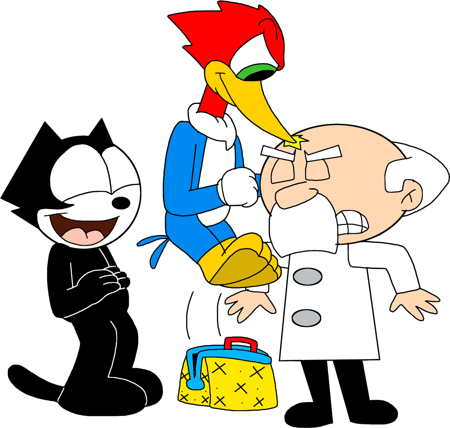 Marcospower1996 Felix Laughing At Professor Pecked - Professor (1600x1600)