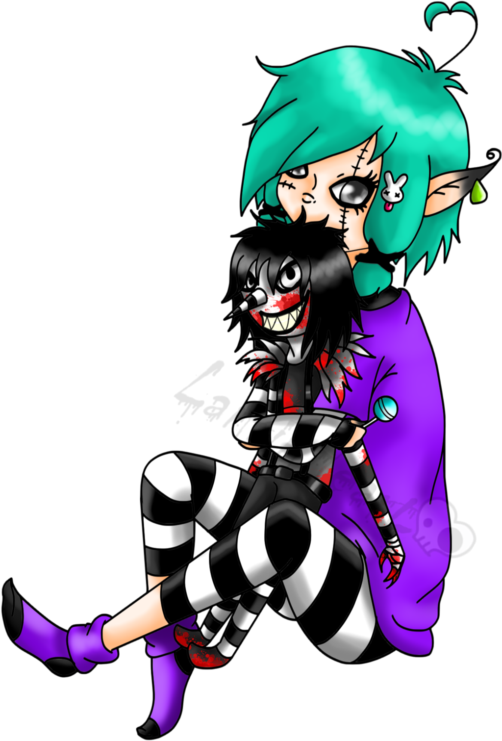 My Baby And Her Laughing Jack Doll ^v^ Laughing Jack - Cartoon (1024x1511)