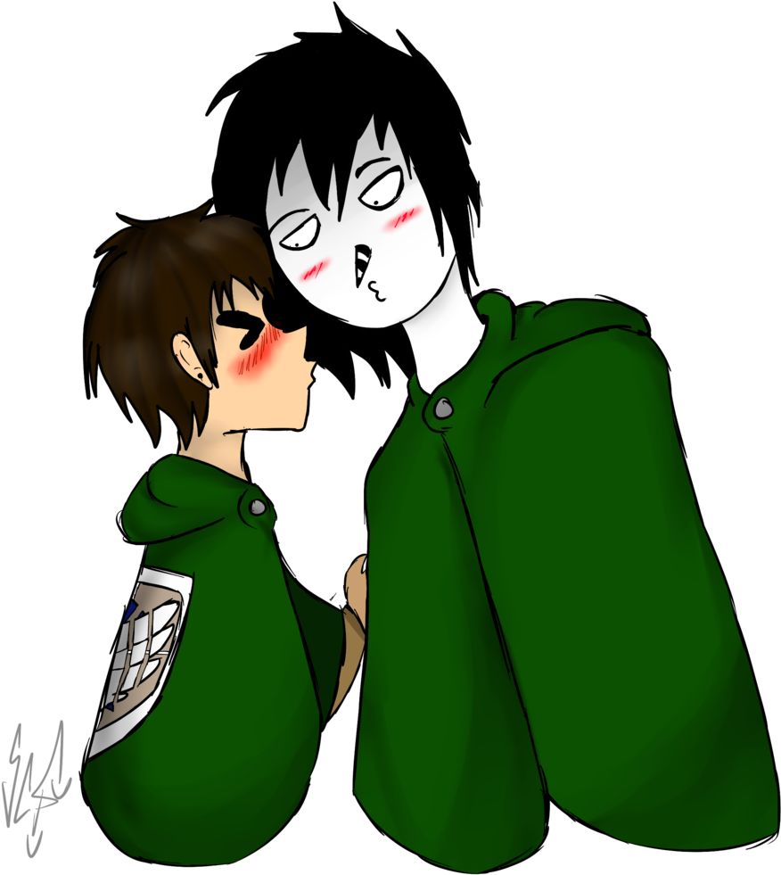 Simplechildsplay Laughing Jack X Eren Jaeger By Simplechildsplay - Laughing Jack X Eren (1024x1024)