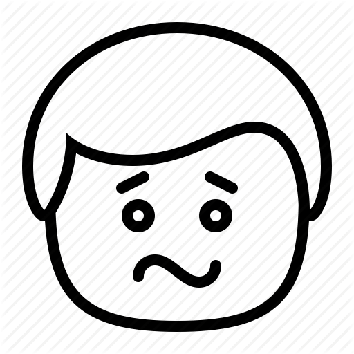 Smileys Clipart Man - Tears Coloring Page (512x512)