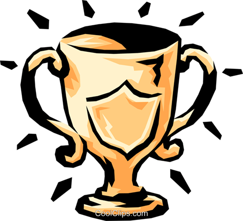 Trophy/cup Royalty Free Vector Clip Art Illustration - Trophy Cup Clip Art (480x436)
