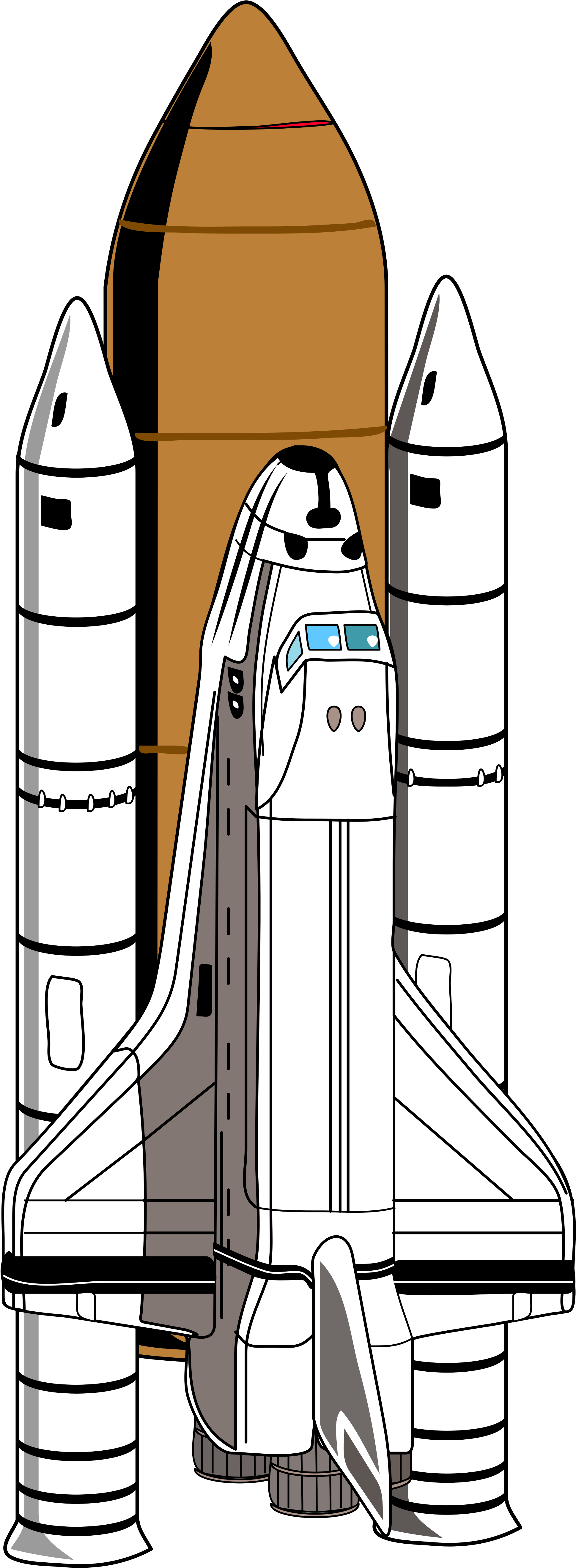 Open - Space Shuttle Clipart (2000x5331)