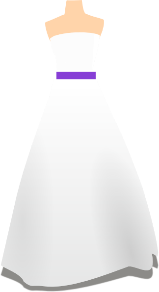 Related Clip Arts - Cartoon Wedding Dress Png (324x595)