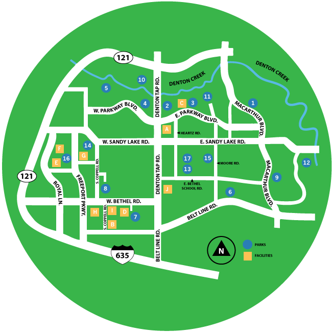 Parks, Pavilions, ＆ Trails - Wagon Wheel Park Coppell (650x650)