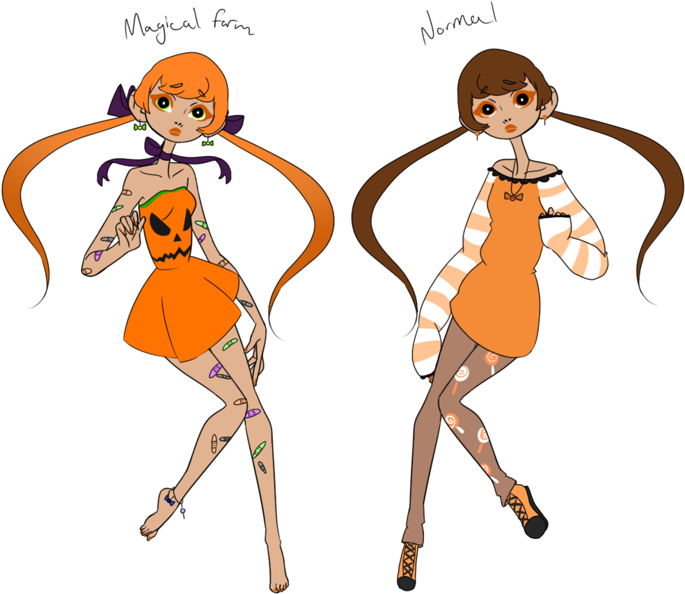 Princeacidkitten Halloween Candy Magical Girl Auction - Cartoon (1024x1024)