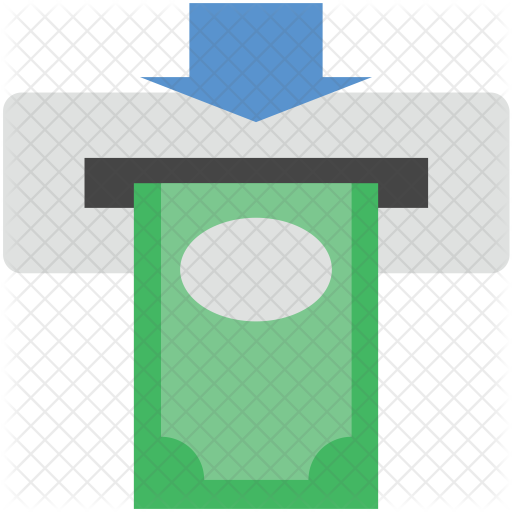 Cash Withdrawal Icon - Automated Teller Machine (512x512)