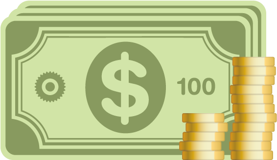 Cash Icon Png Download - Dollar (597x596)
