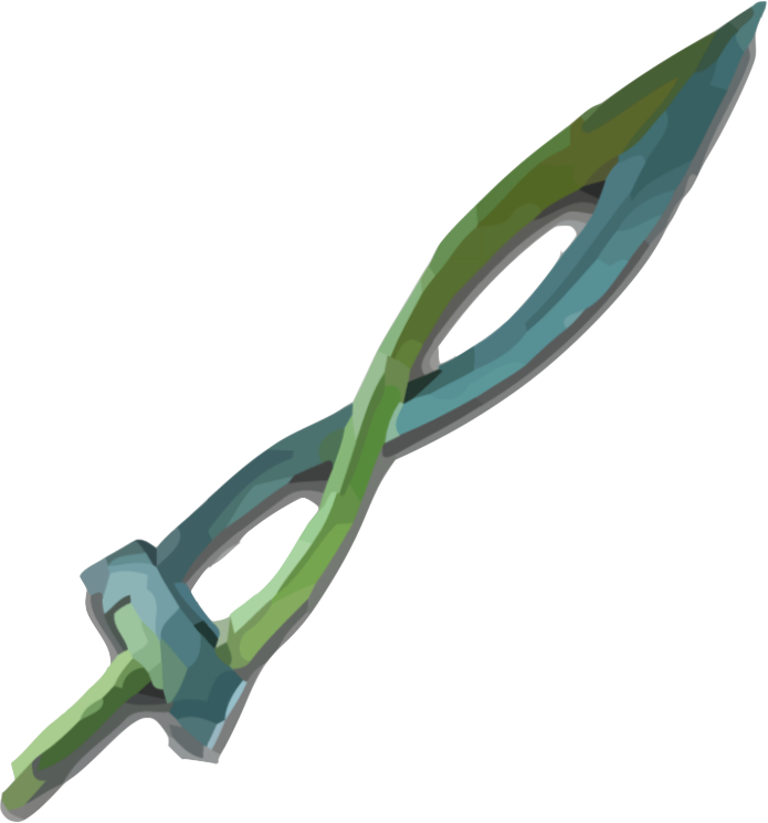 Double Helix Sword By Keelan69 On Clipart Library - Zelda Fierce Deity Sword (695x744)