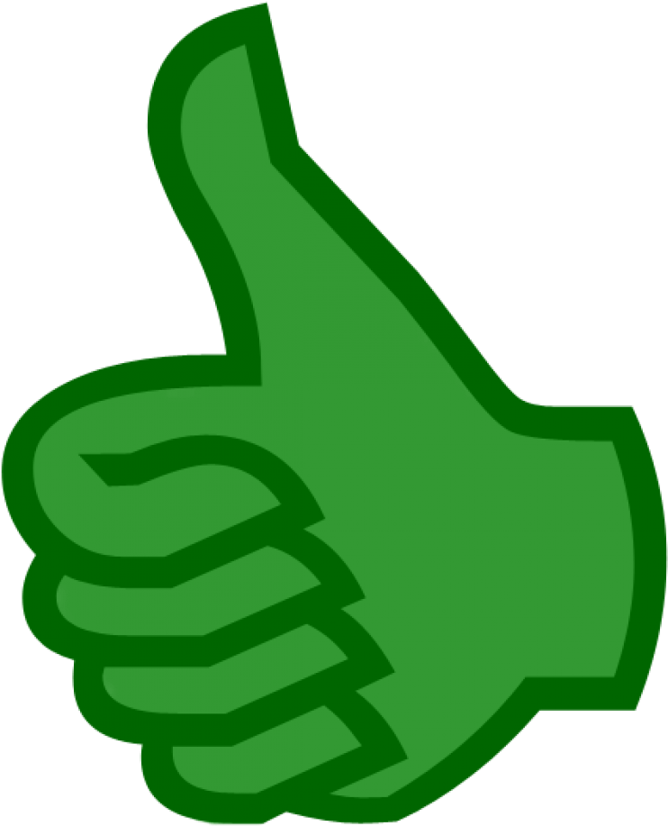 Thumbs Up - Like Symbol In Green (960x960)