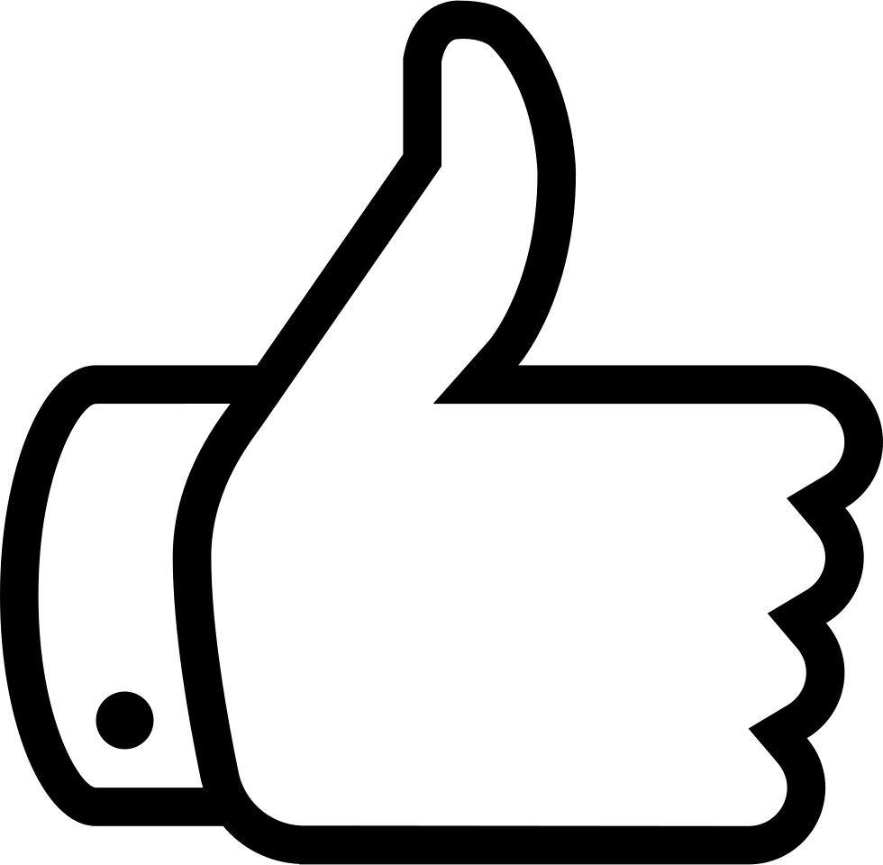 Thumbs Up Comments - White Thumbs Up Icon (980x960)