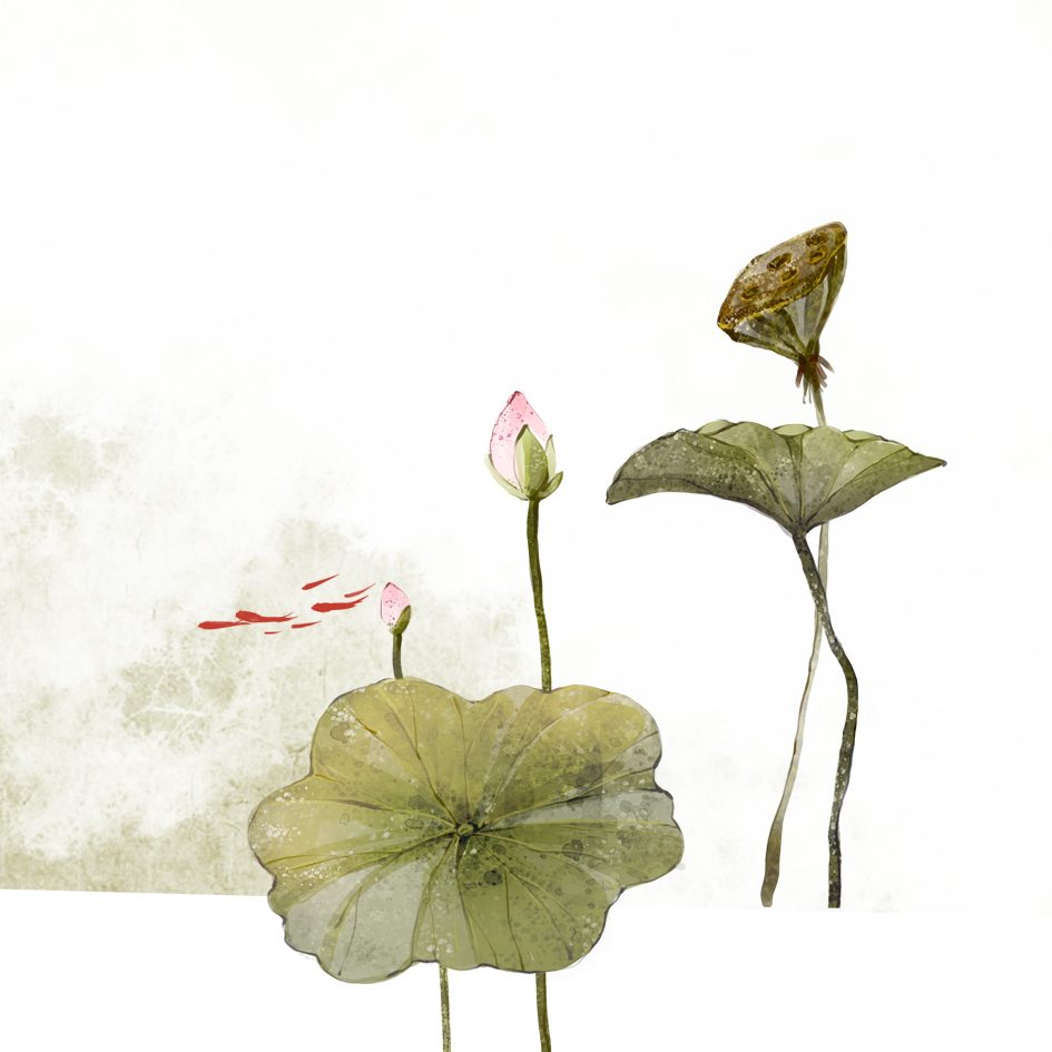 Nelumbo Nucifera Ink Wash Painting Watercolor Painting - Nelumbo Nucifera Ink Wash Painting Watercolor Painting (945x945)