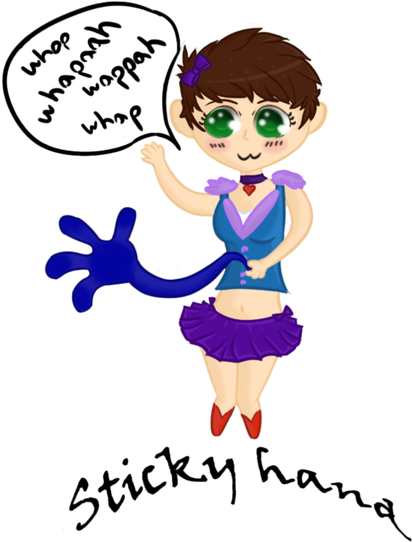 Wappah Sticky Hand Doodle By Alikakamashi - Wappah Sticky Hand Doodle By Alikakamashi (894x894)