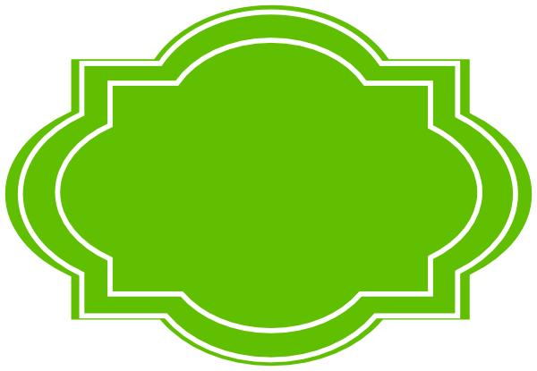 Decorative Label Green Clip Art At Clker Com Vector - Fancy Label Png (600x415)