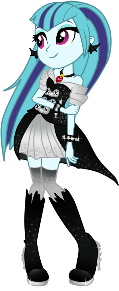 Alternate Costumes, Alternate Hairstyle, Artist - My Little Pony Equestria Girls Gothic (600x1000)