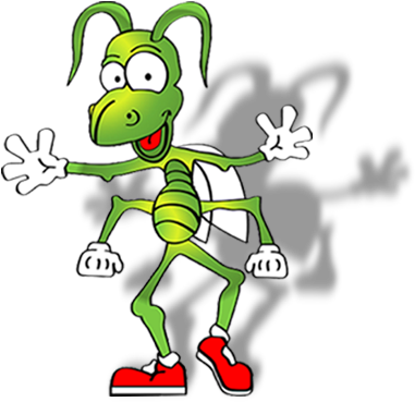Pest Control Cartoons - Jitterbug Clipart (400x382)
