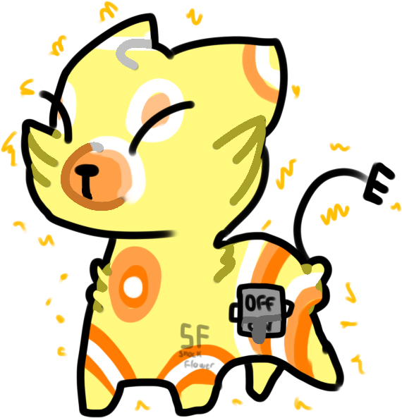Candy Corn Electric Fox Sb 1 Point By Shockflower - Candy Corn Electric Fox Sb 1 Point By Shockflower (700x700)