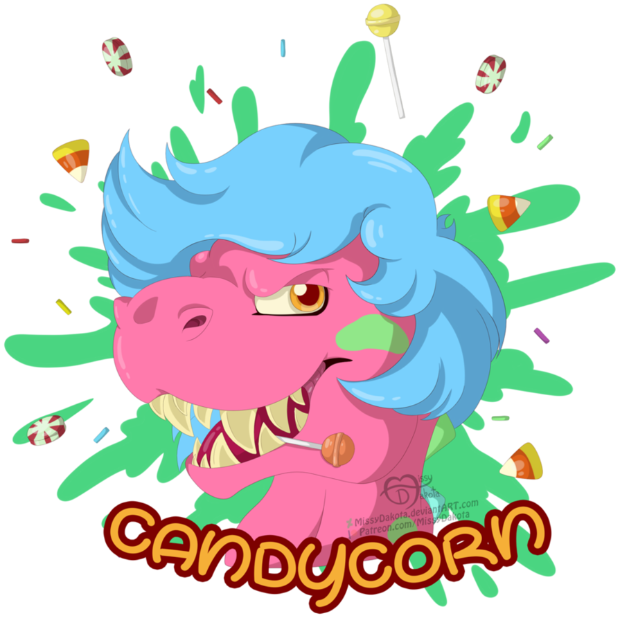 Candycorn [commission] By Missydakota - Cartoon (895x893)