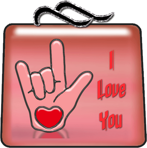 I Love You Clipart - Love U Sign Language (512x512)