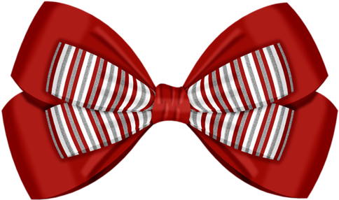 Lacarolita X-mas Candy Cane Bow6 - Clip Art (500x331)